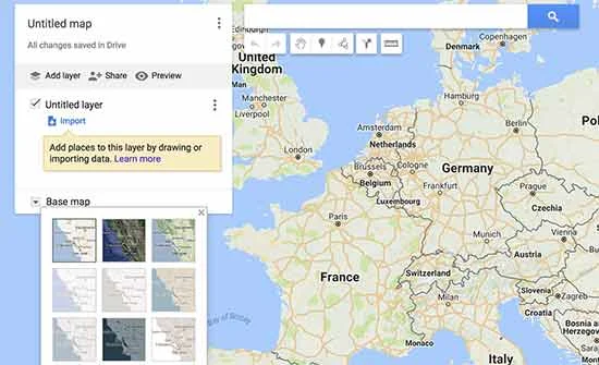 ویرایش نقشه در google my maps ویرایش نقشه در google my maps