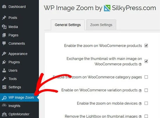 پلاگین WP Image Zoom پلاگین WP Image Zoom برای زوم ذره بینی تصاویر