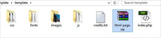 zip-archive-html-page